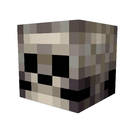 GrimmJowwe Minecraft avatar head, 3D render