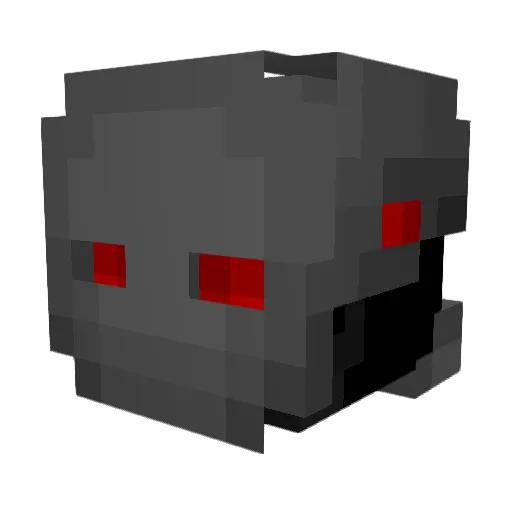 GrimmLocc Minecraft avatar head, 3D render