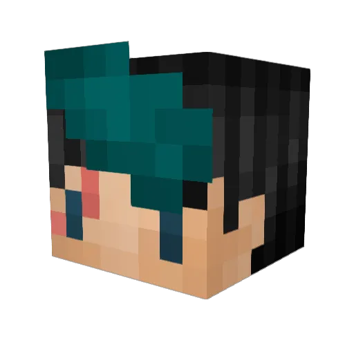 GrimmLogger Minecraft avatar head, 3D render