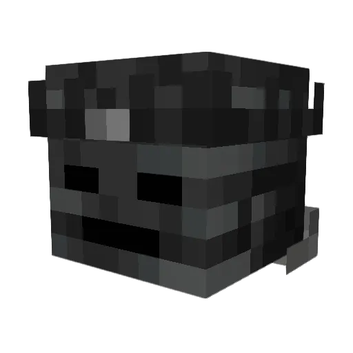 GrimmMC_ Minecraft avatar head, 3D render