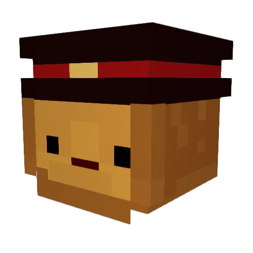 GrimmR9611 Minecraft avatar head, 3D render