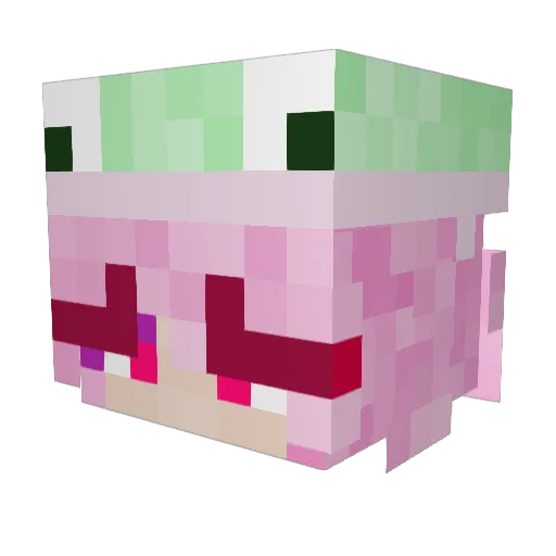 GrimmTheKid Minecraft avatar head, 3D render