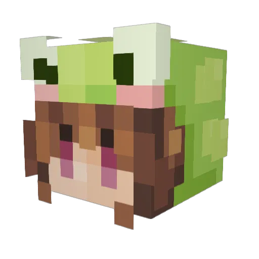 Grimm_Gosling Minecraft avatar head, 3D render