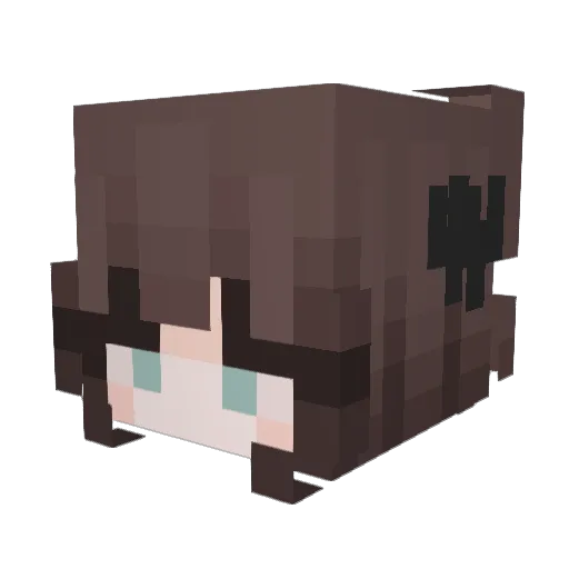 Grimm_Rat Minecraft avatar head, 3D render