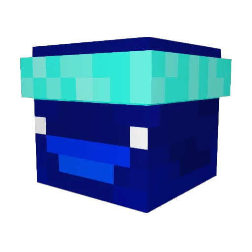 Grimmelz Minecraft avatar head, 3D render