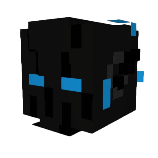 Grimmer22 Minecraft avatar head, 3D render