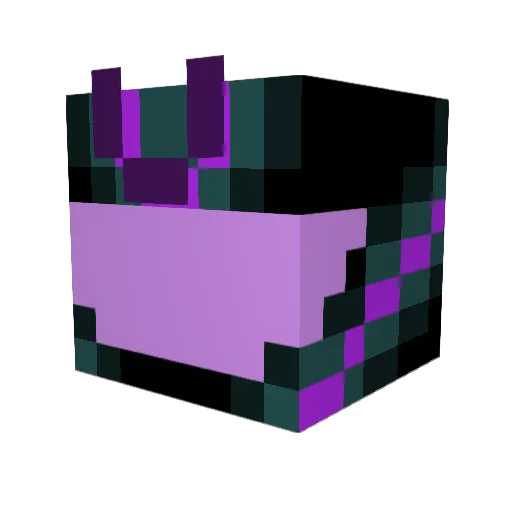 Grimmgamlock Minecraft avatar head, 3D render