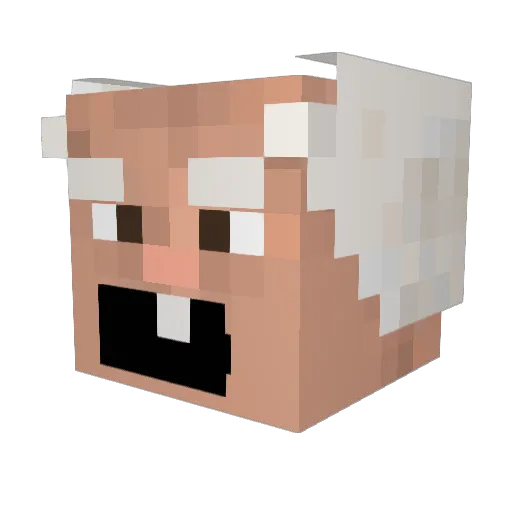 Grimmi2003 Minecraft avatar head, 3D render