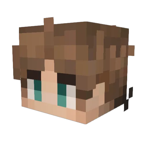 Grimmie_ Minecraft avatar head, 3D render