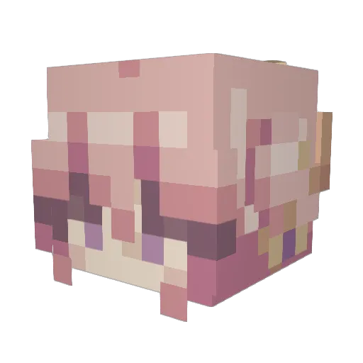 Grimmnesh Minecraft avatar head, 3D render
