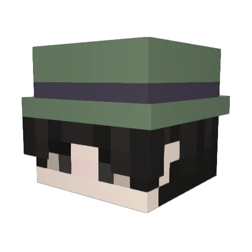 GrimmyGrahams Minecraft avatar head, 3D render