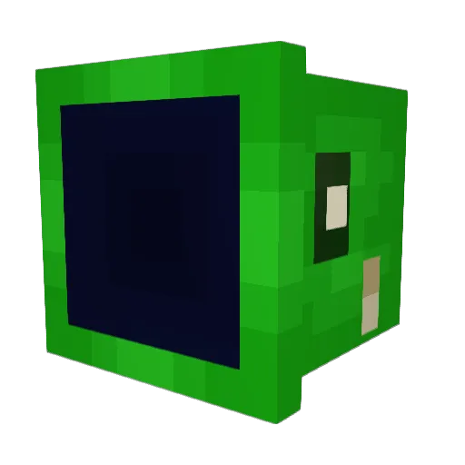 GrimmyGrimmy Minecraft avatar head, 3D render