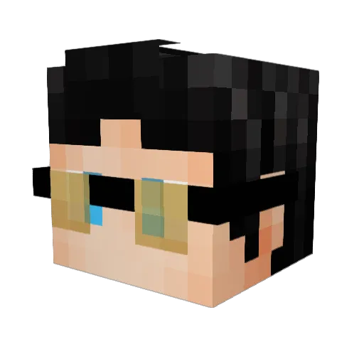 Grimreaper_VG Minecraft avatar head, 3D render