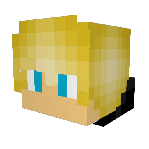 Grimshold1298 Minecraft avatar head, 3D render