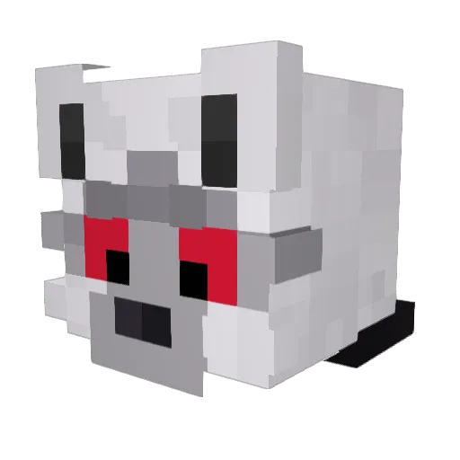 Grimsmer Minecraft avatar head, 3D render