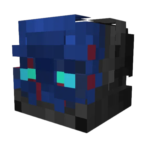 Grimson6 Minecraft avatar head, 3D render