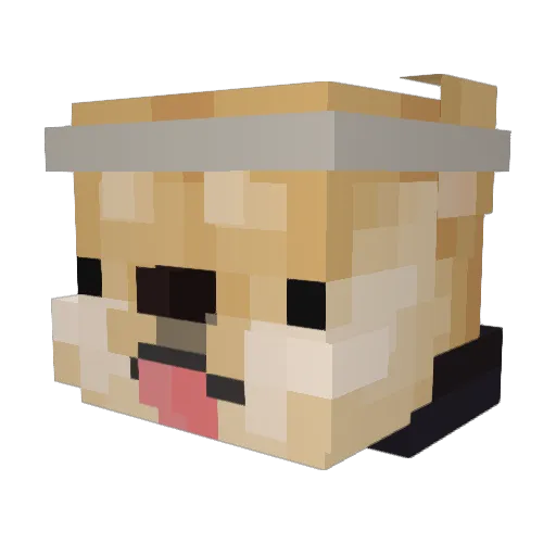 Grimz01 Minecraft avatar head, 3D render