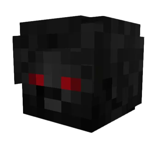 GrimzVo1d Minecraft avatar head, 3D render