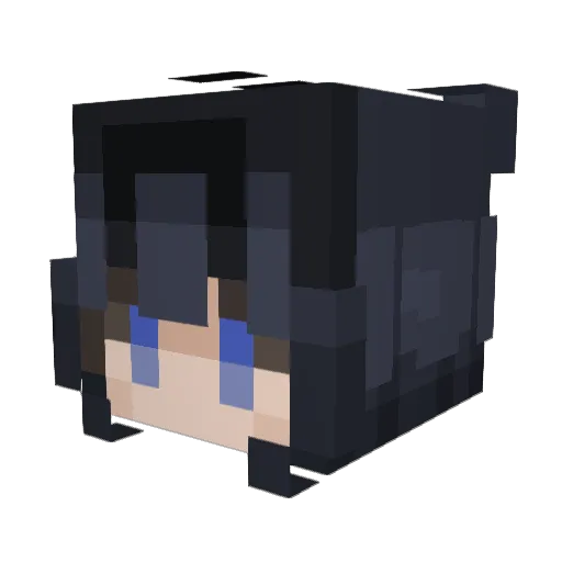 Grimza13 Minecraft avatar head, 3D render
