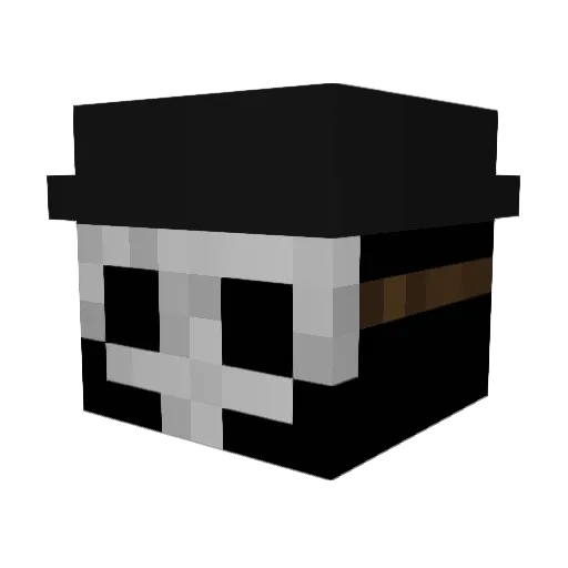 GrimzyGamer Minecraft avatar head, 3D render