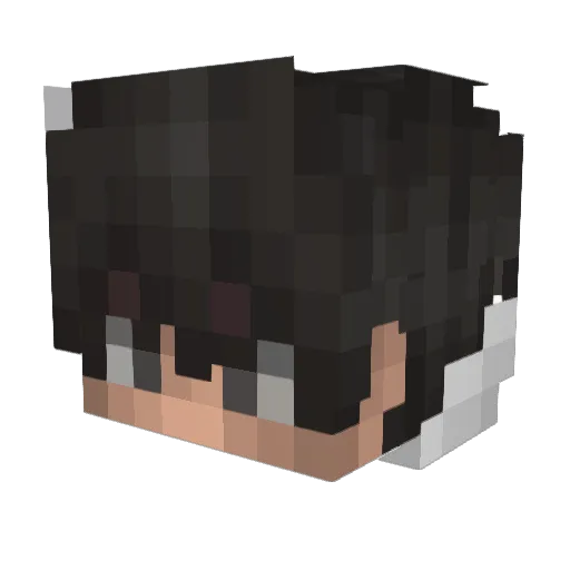 Grinch320 Minecraft avatar head, 3D render