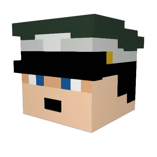 Grinchito_21 Minecraft avatar head, 3D render