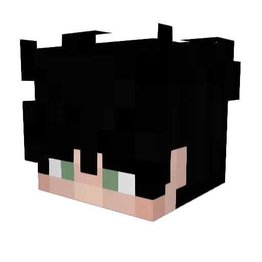 Grindey Minecraft avatar head, 3D render