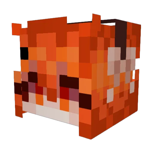 GringleGrob Minecraft avatar head, 3D render