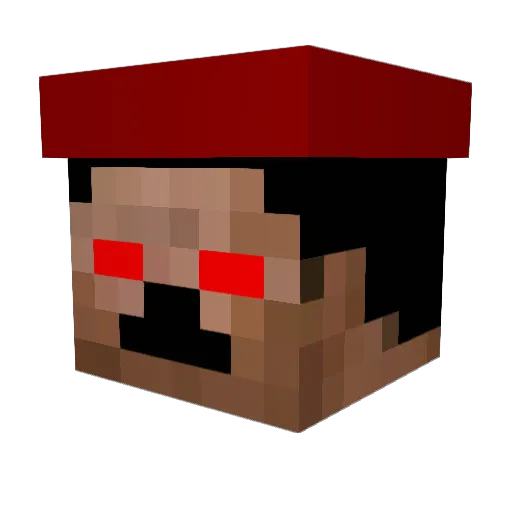 Gringorauchtzise Minecraft avatar head, 3D render