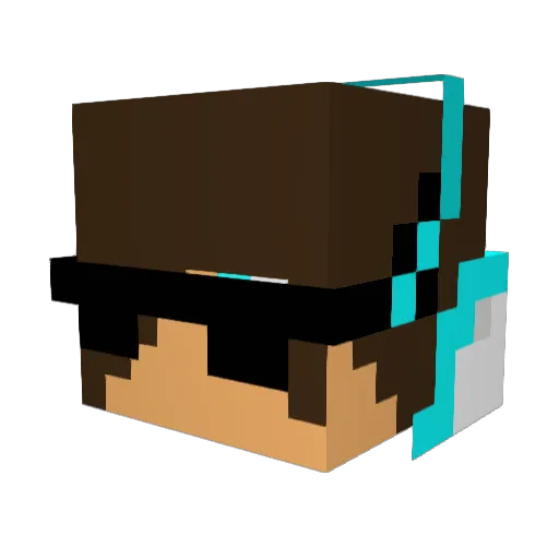 Gringorius Minecraft avatar head, 3D render