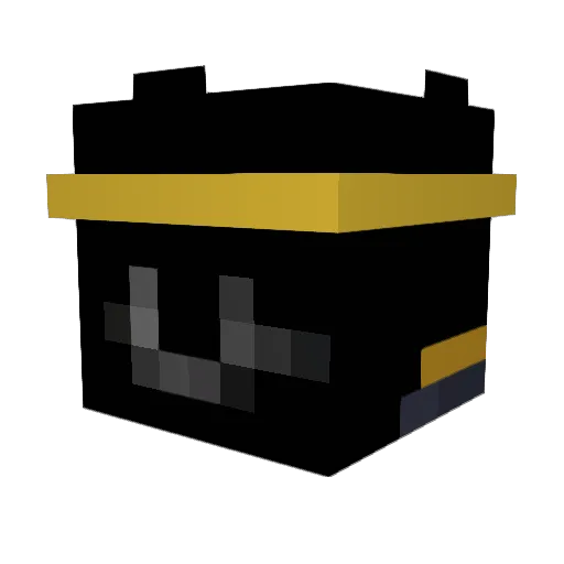 Grinkl Minecraft avatar head, 3D render