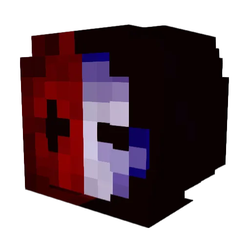 GrinningError Minecraft avatar head, 3D render
