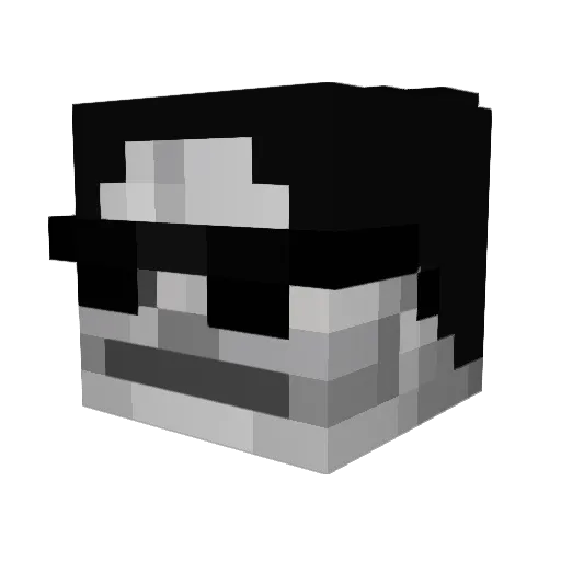 Grinnzix Minecraft avatar head, 3D render