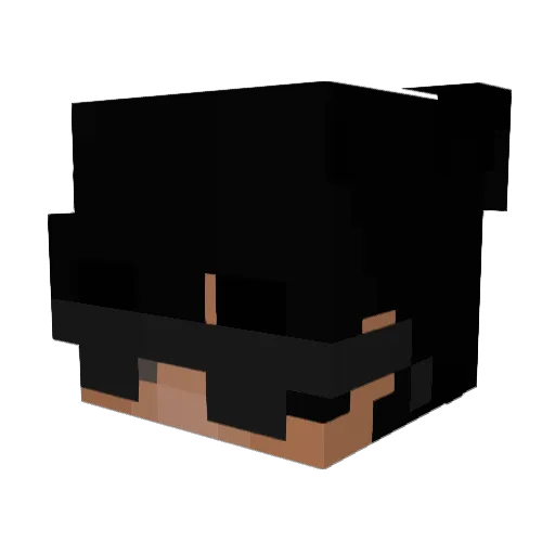 Grinsekatze Minecraft avatar head, 3D render