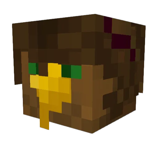 GrippingGriffin Minecraft avatar head, 3D render