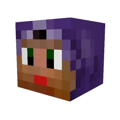 Gripsta Minecraft avatar head, 3D render