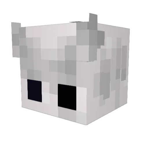 Gris1233 Minecraft avatar head, 3D render