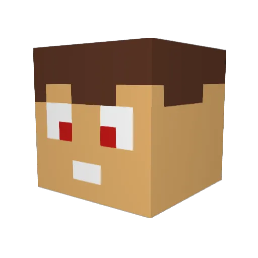 Griselbrand Minecraft avatar head, 3D render
