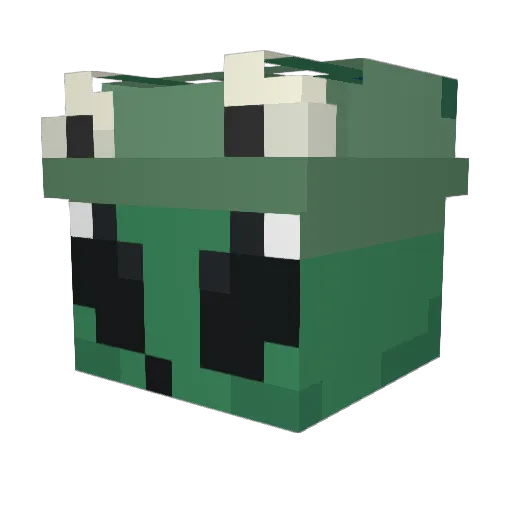 Gritam Minecraft avatar head, 3D render