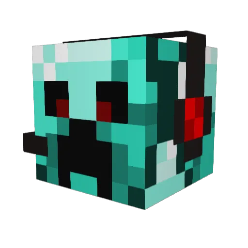 Gritoinfernal Minecraft avatar head, 3D render
