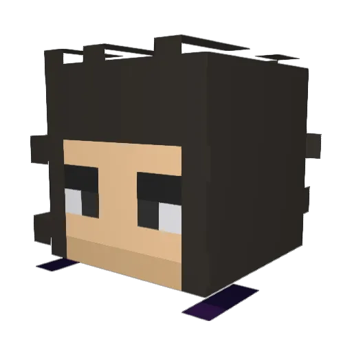 GrivenZ Minecraft avatar head, 3D render