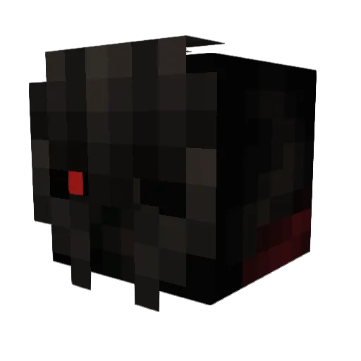 Grivmn Minecraft avatar head, 3D render