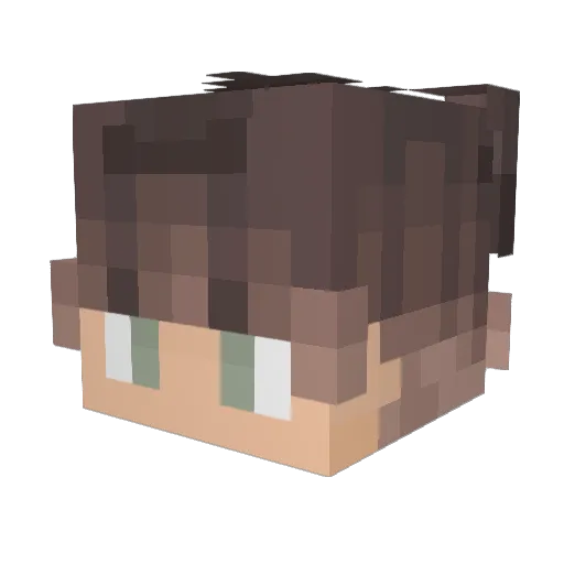 Grix_Krown Minecraft avatar head, 3D render