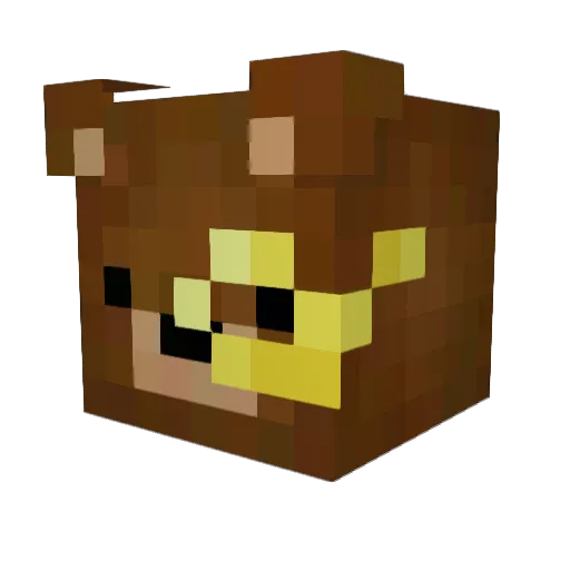 GrizPlays Minecraft avatar head, 3D render