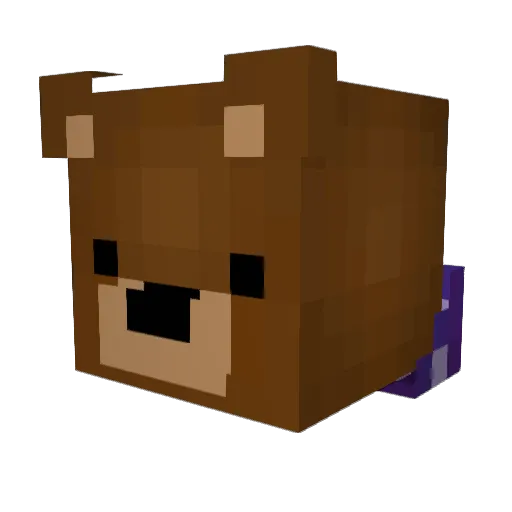 GrizTheGreat Minecraft avatar head, 3D render