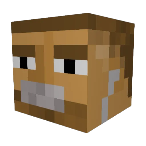 GrizwaldTheGreat Minecraft avatar head, 3D render