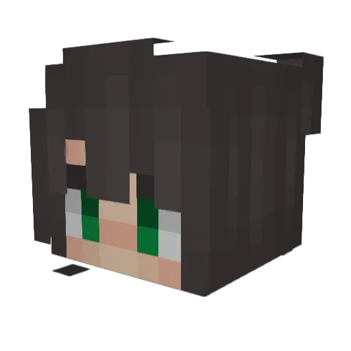 Grizwaldstrip Minecraft avatar head, 3D render