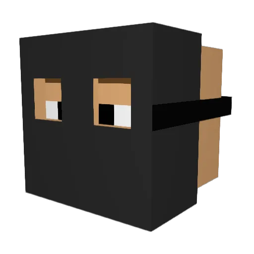 Grizzle__Mothman Minecraft avatar head, 3D render