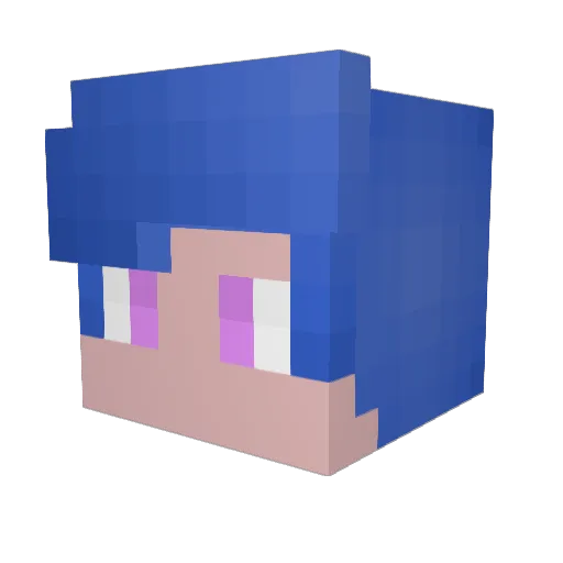 Grizzly577 Minecraft avatar head, 3D render