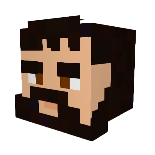 GrizzlyBeer123 Minecraft avatar head, 3D render
